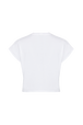 T-shirt Crop Logo SR Multicolore White back view
