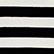Women Striped Shoulder Button Sweater Black/white 