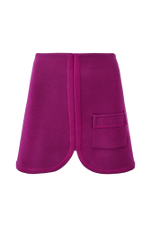 Women Milano Short Skirt Fuchsia front view