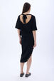 Studded collar top Black back worn view