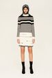 Women Iconic Bicolor Striped Sweater Black/white details view 1