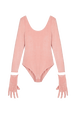 Women Velvet Body Pink front view