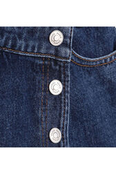 Jupe-short asymétrique en jean Brut vue de détail 2