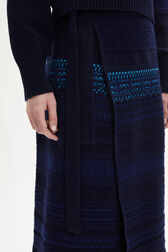 Midi Wrap Skirt Blue details view 2