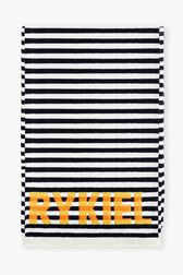 Echarpe rayée Raye noir/bleu vue de dos