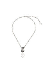 Necklace Superchromatic Rhodium Rhodium/black front view