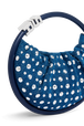Sac Domino mini en denim et studs Bleu studs vue de détail 1