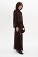 Pussybow Maxi Dress Claret details view 1