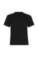 T-shirt col rond manches courtes en jersey de coton Noir vue de dos