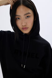 Long-Sleeved Hoodie Black details view 2
