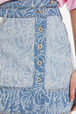 Zebra denim mini skirt Blue details view 1