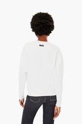 Sweatshirt crop photos sonia rykiel Blanc vue portée de dos