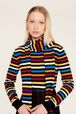 Pull iconique rayé multicolore femme Multico raye iconique vue de détail 6