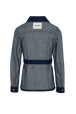 Belted Denim Jacket Raw back view