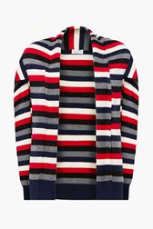 Half-Pullover Striped Multico front view