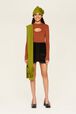 Women Plain Front Keyhole Top Camel details view 2
