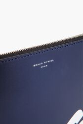 Pochette en cuir imprimé Navy vue de détail 1
