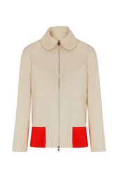 Veste gabardine femme Beige vue de face