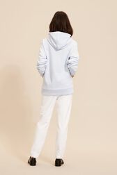 Women Sonia Rykiel logo Hoodie Baby blue back worn view