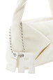 Sac caméra Demi-Pull medium en maille Creme vue de détail 1