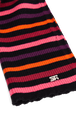 Striped woolen scarf Striped multico back view