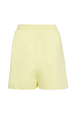 Women Cotton Shorts Baby yellow back view