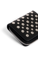 Leather wallet with studs Black details view 1