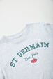 Printed Cotton Girl Oversized T-shirt - Bonton x Sonia Rykiel Grey details view 3