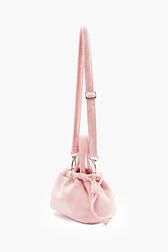 Women Mini Velvet Bag Pink back view