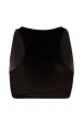 Brassière en velours Noir vue de dos