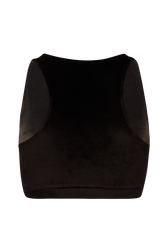 Brassière en velours Noir vue de dos