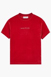 T-shirt velours rykiel Rouge vue de face