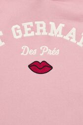 Long Sleeve Girl Hoodie  Pink details view 1
