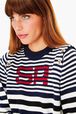 Pull marinière SR Navy vue de détail 2