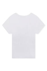 T-shirt with front print White back view
