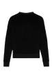 Women Velvet Sweatshirt Black back view