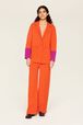 Tailleur bicolore femme Orange vue de détail 7