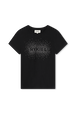 Tee-shirt manches courtes Noir vue de face