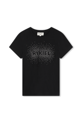 Short sleeves tee-shirt Black front view