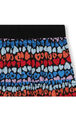 Gathered poplin skirt Multico crea striped details view 1