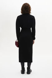 Knitted Jumper Rhinestones Black back worn view