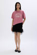 Rykiel Hotel T-shirt Pink front worn view
