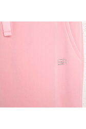 Light Velvet Girl Tracksuit Pants Pink details view 1