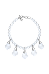 Necklace silver Chandelier Silver front view