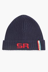Bonnet SR Raye noir/bleu vue de face