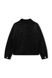 Velvet jacket Black back view