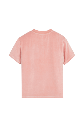 T-shirt velours rykiel Rose vue de dos