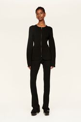 Veste maille milano femme Noir vue de détail 1