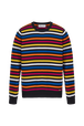 Pull iconique rayé multicolore femme Multico raye iconique vue de face