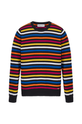 Pull iconique rayé multicolore femme Multico raye iconique vue de face